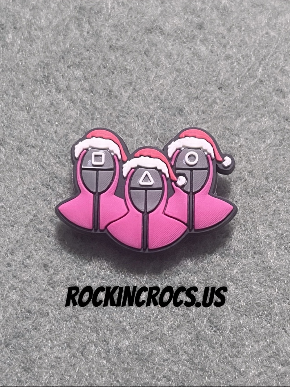 Merry Squidmas Croc Charm
